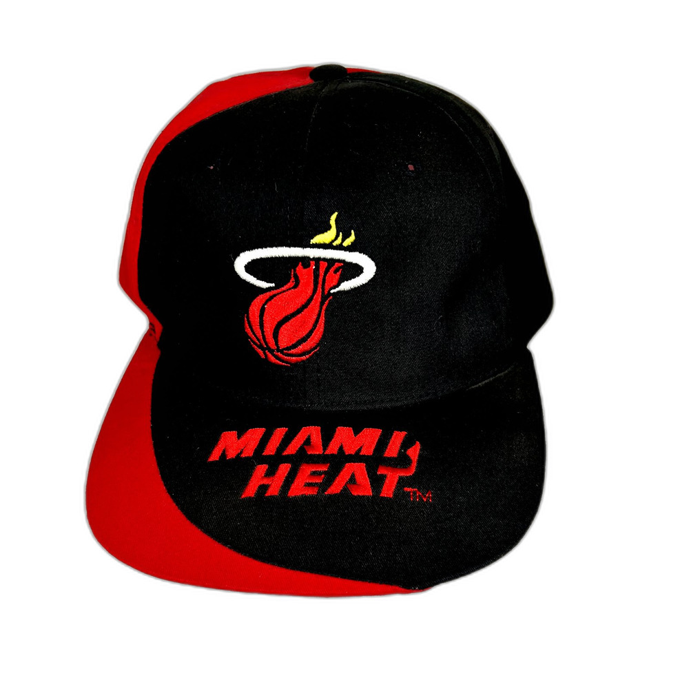 VTG 90’s Miami Heat NBA Basketball Hat Cap Embroidered Logo Snapback Inko